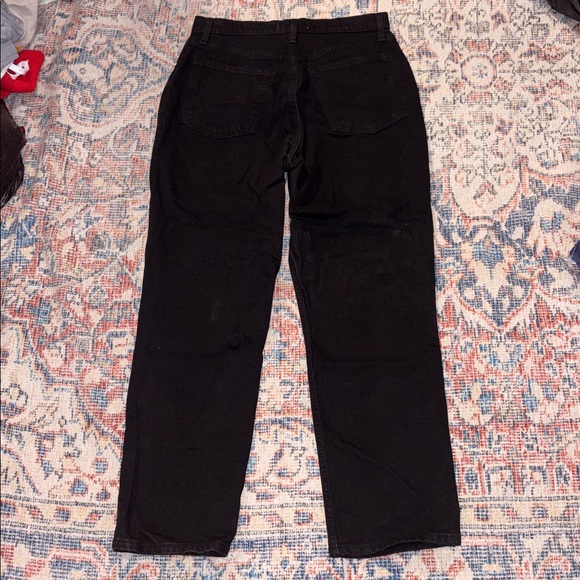 Abercrombie The ‘90s Straight Ultra High Rise Jeans SZ 30/10 Short EUC - Picture 3 of 5